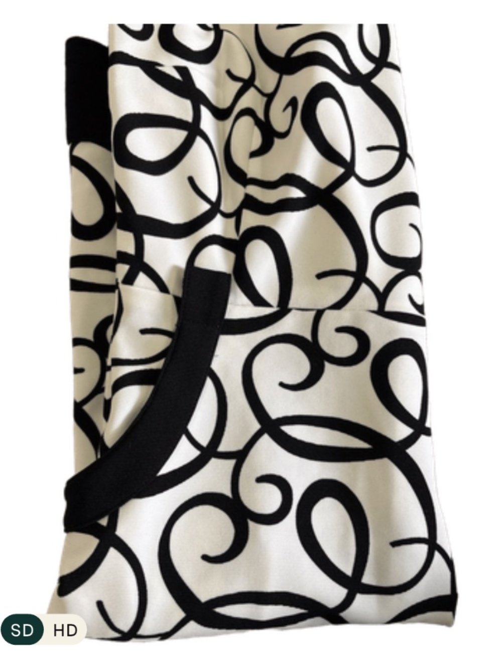 LONDON TIMES Black & White Sleeveless.Swirl Print Sheath Dress· SIZE 8 - Picture 7 of 8